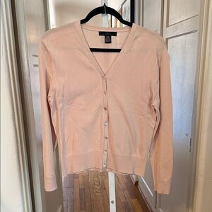 Silx by August Silk Blush Cardigan Sweater Large